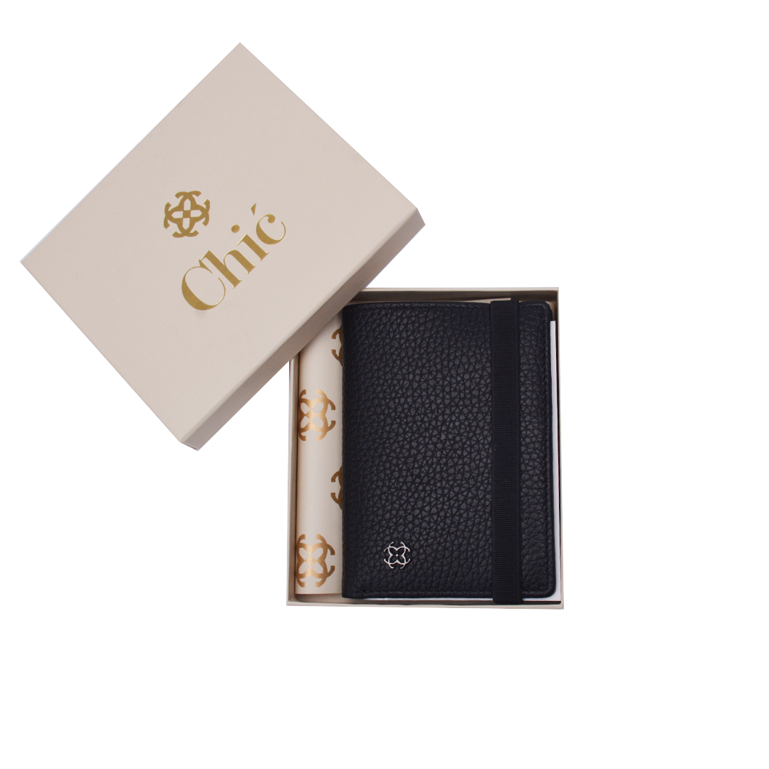 Chic Premium Leather Elastic Strap Wallet